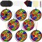 32 Sets Suncatchers Craft Kit DIY Flower Window Stained Glass Effect Paper Summer Home School Classroom Decoration Art Craft Creative Activity Project Kid Gift Favor